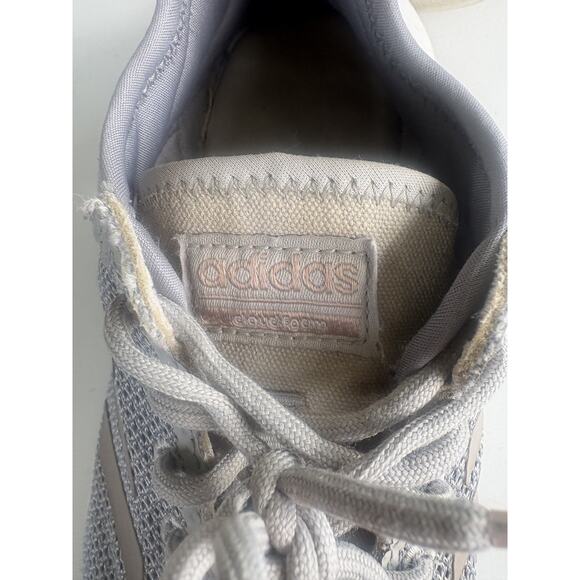 Adidas Women's Size 7 Cloudfoam QT Flex Grey Lace-Up Running Sneakers DA9835 - Picture 3 of 8